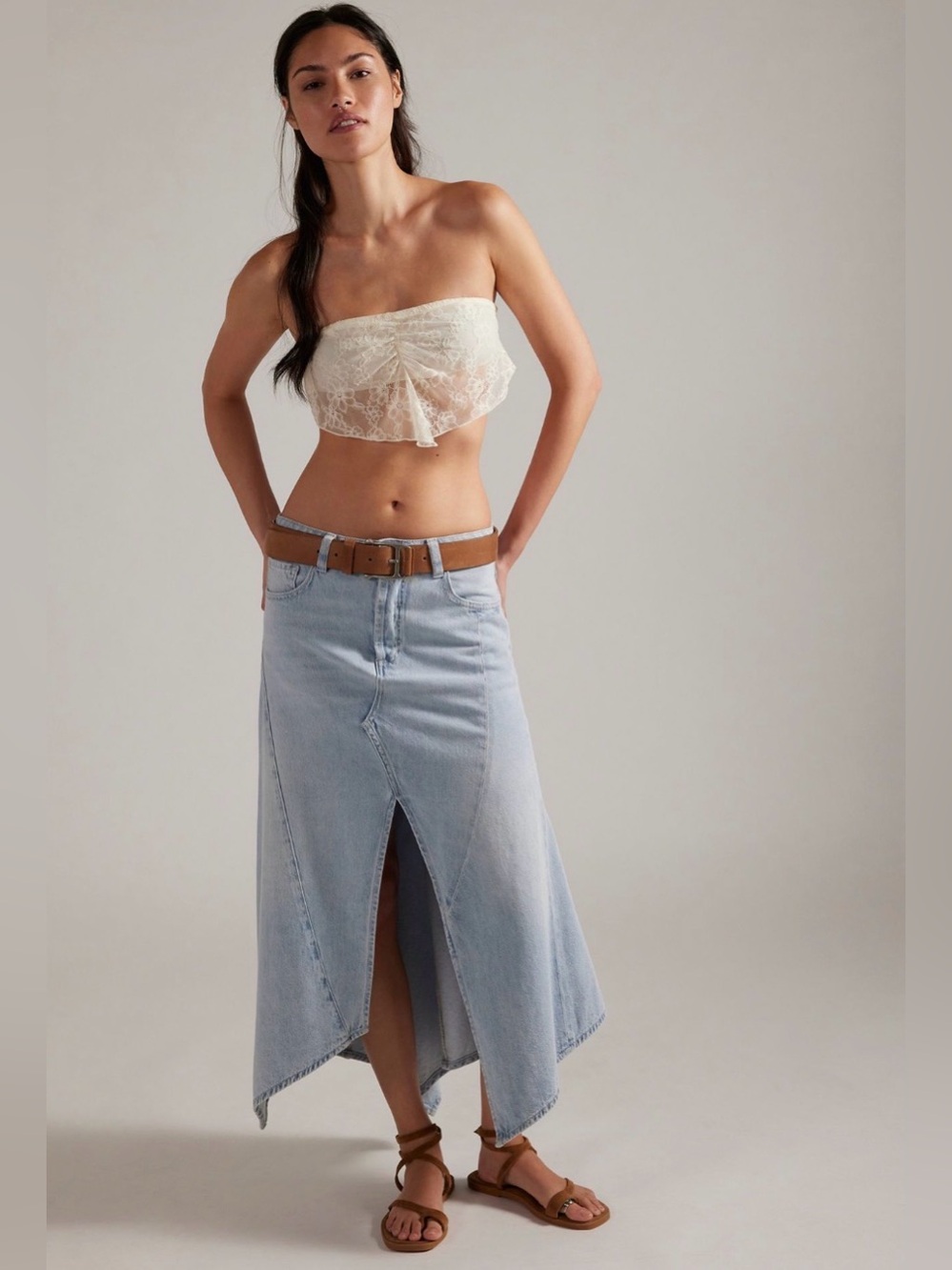 Free People We The Free Aquarius Maxi Skirt in Frostwire size 31 NWT